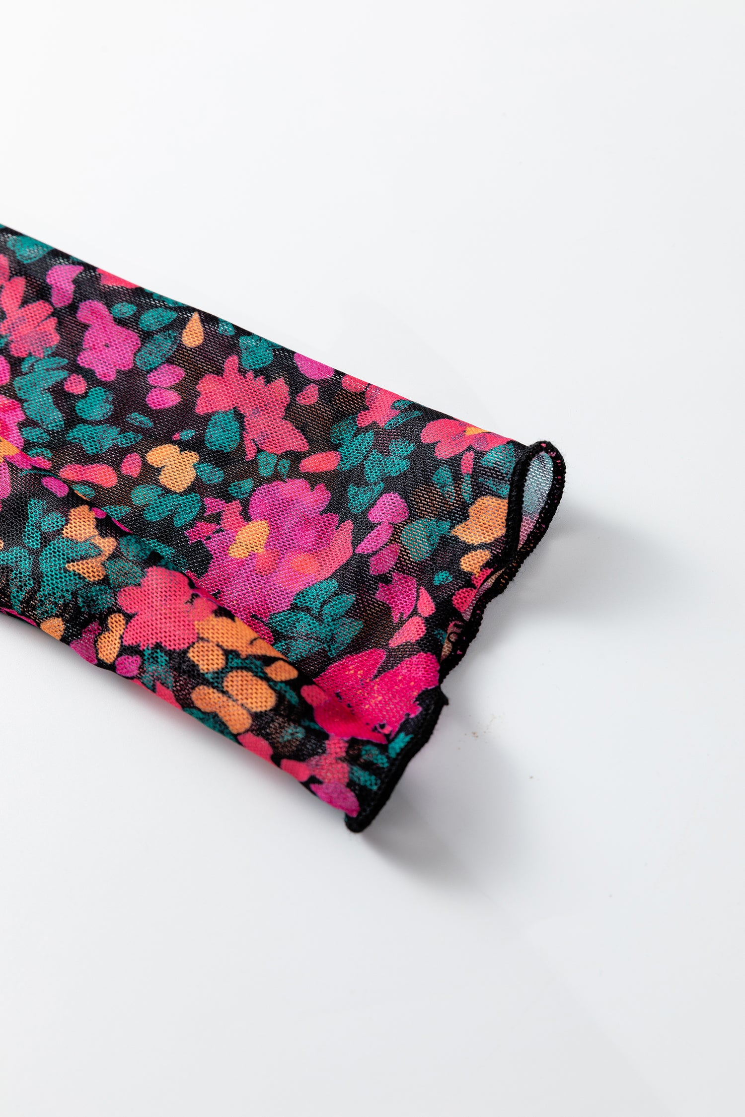 Flower Filled Moments Mesh Top