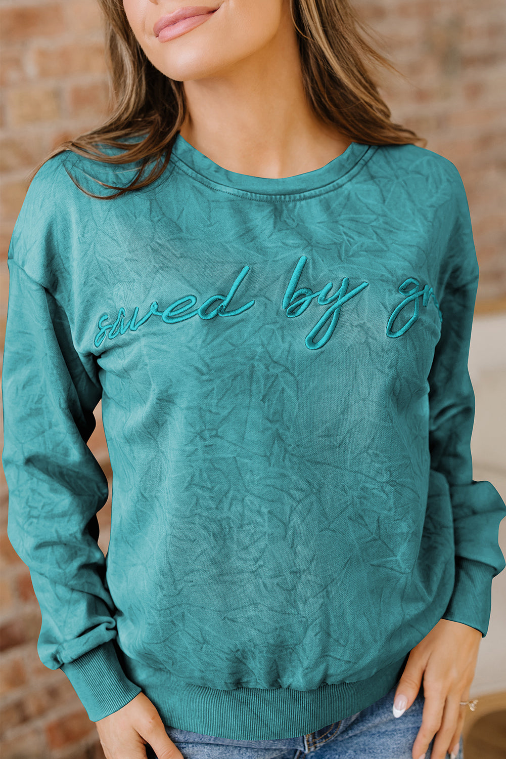 Saved By Grace Mineral Wash Top (5 Colors)