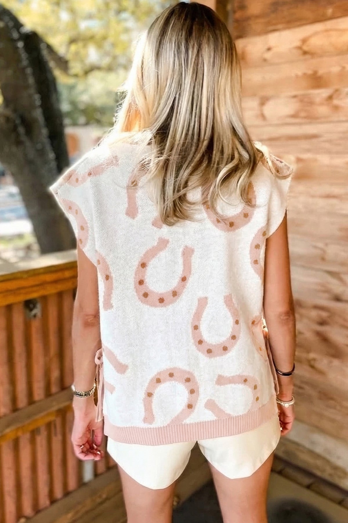 Take Your Turn Horse Shoe Knit Top