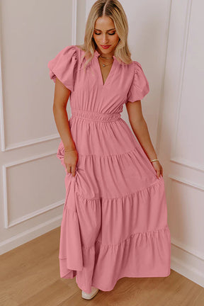 The IT Girl Pink Tiered Maxi Dress