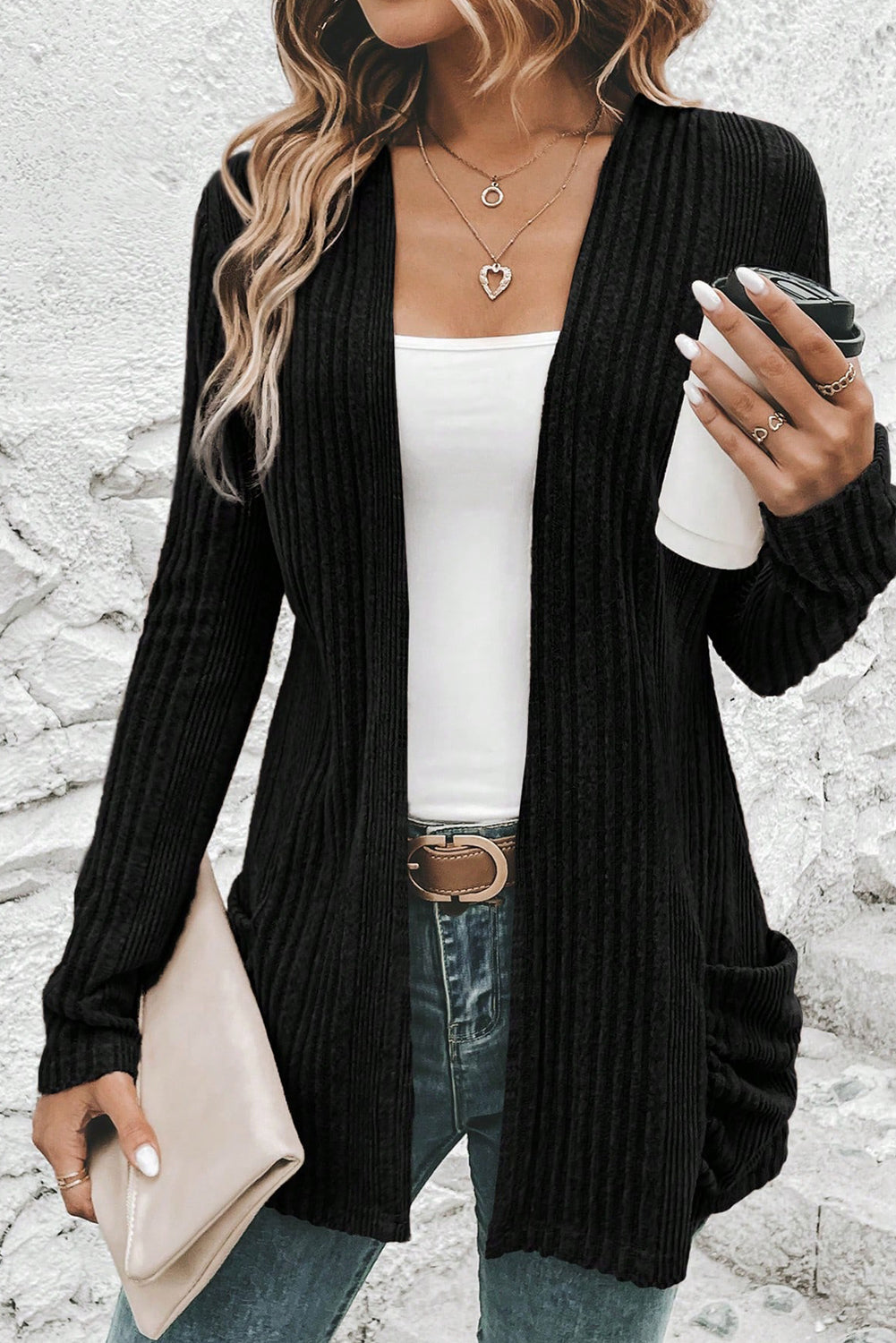 Love My Basics Ribbed Cardigan