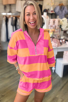 Nothing But Easy Pink Stripe 2pc Set