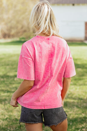 Casual And Cute Mineral Washed Top (3 Colors)