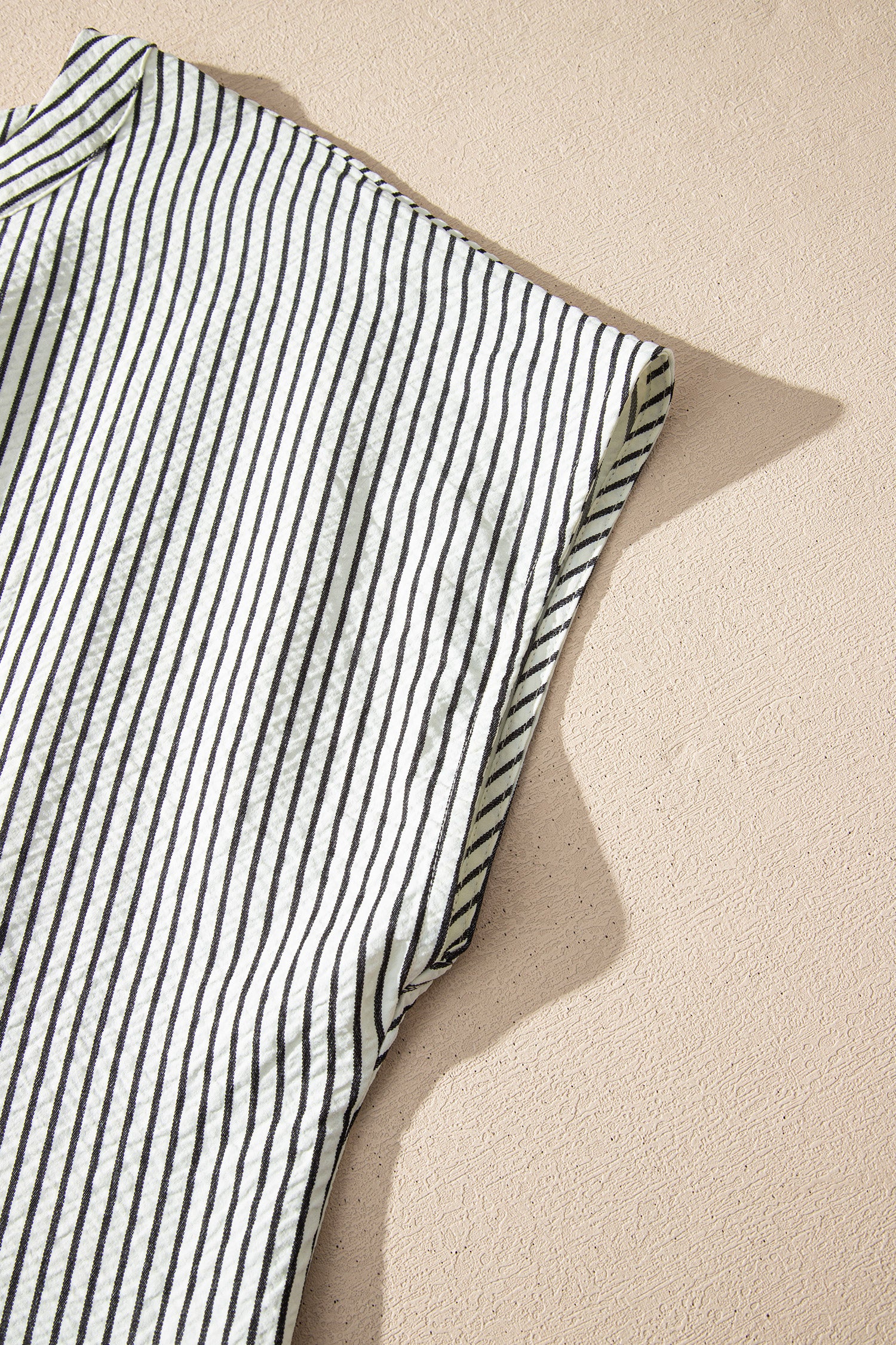 Country Charm Black Stripe Frilled Detail Dress