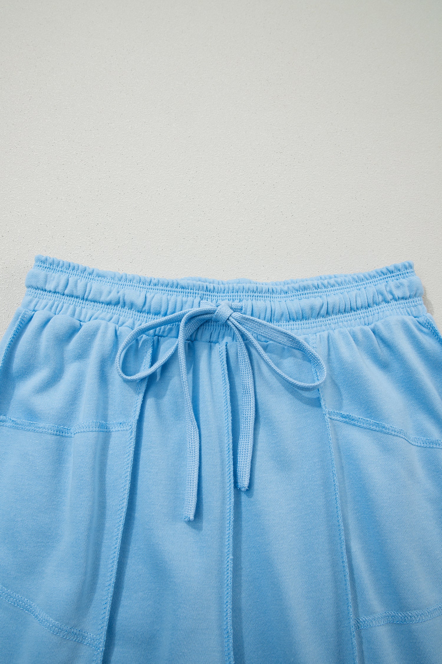Here For It Sky Blue Top and Barrel Pant Set