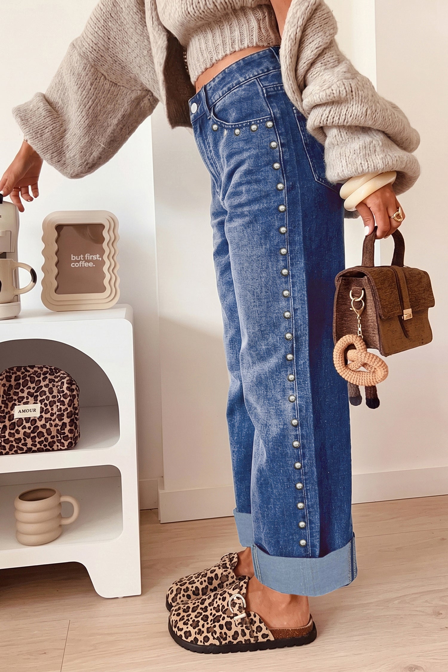 Edge Of Glam Studded Jeans (3 Colors)