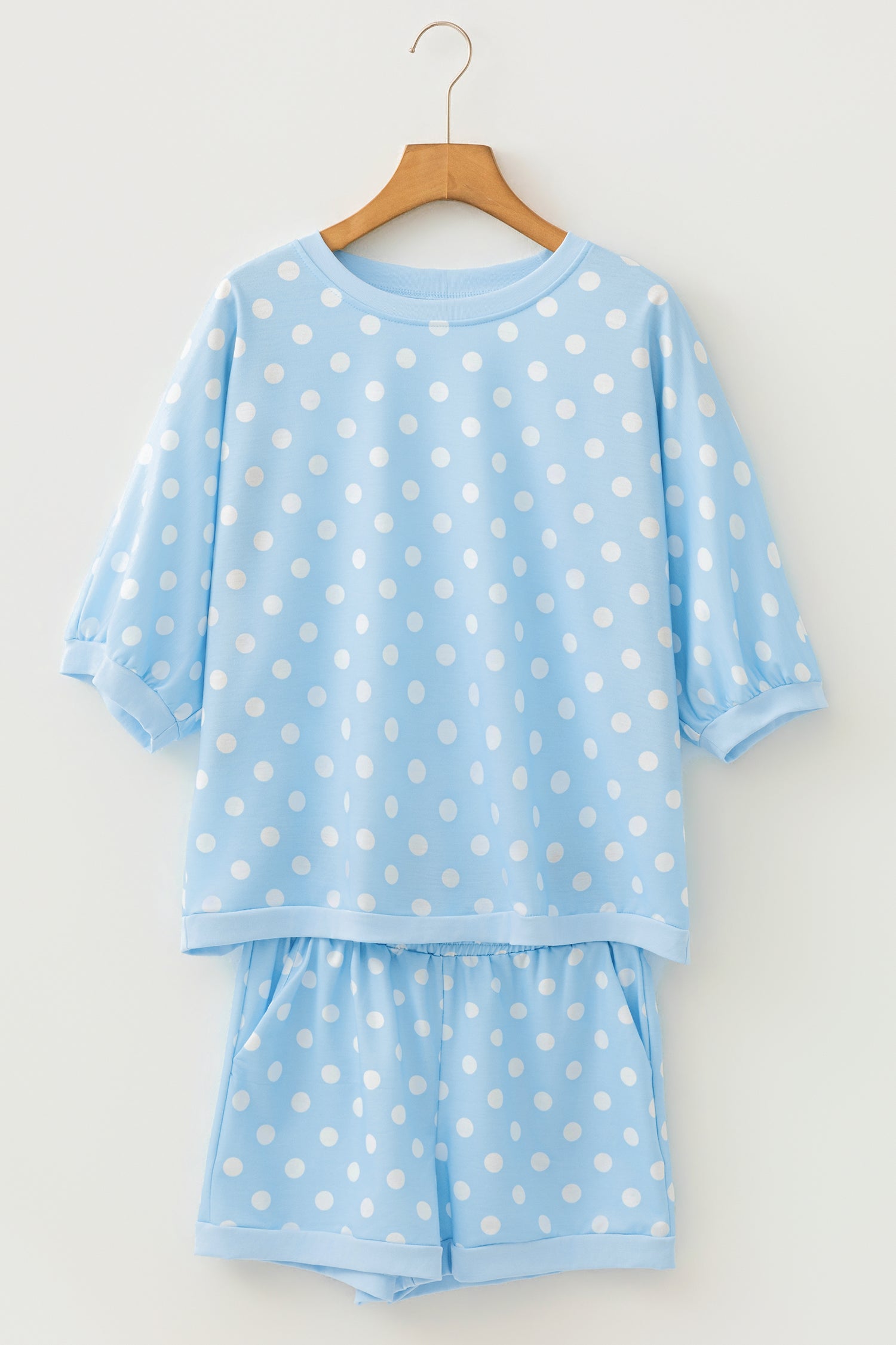 Polka Dot Paradise Pink Top And Short Set (4 Colors)