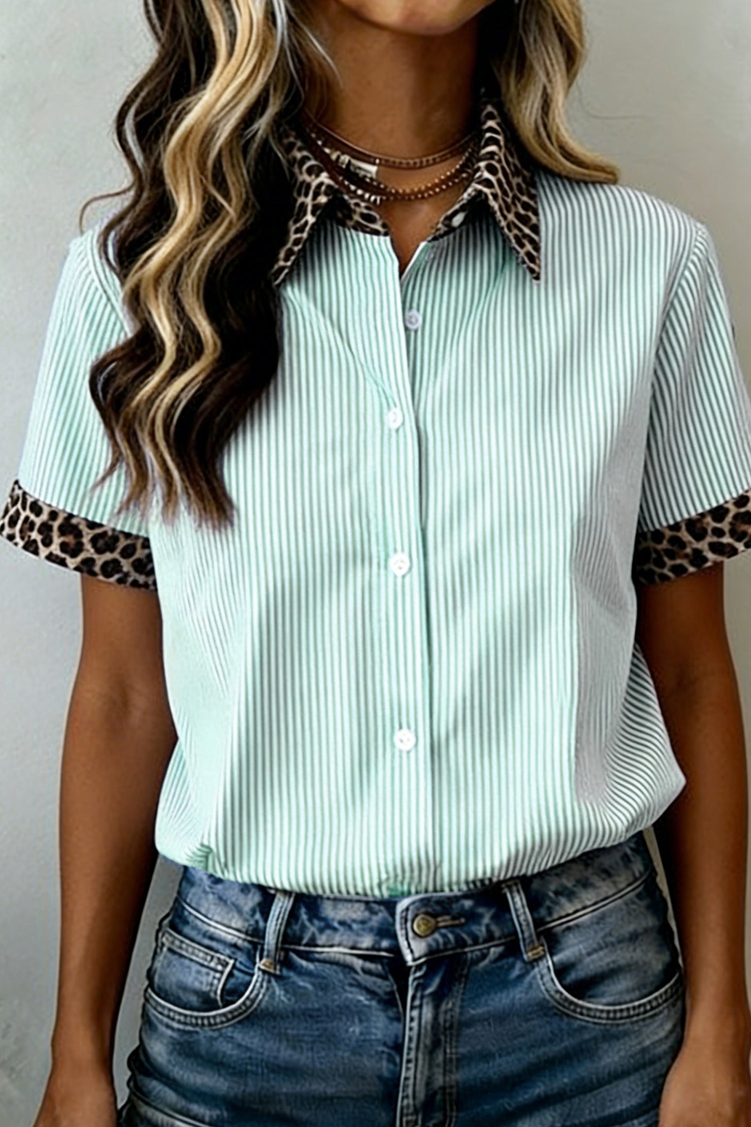 Wild For Stripes Green Top