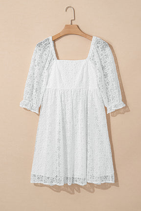 Classy By Nature Lace Empire Waist Dress