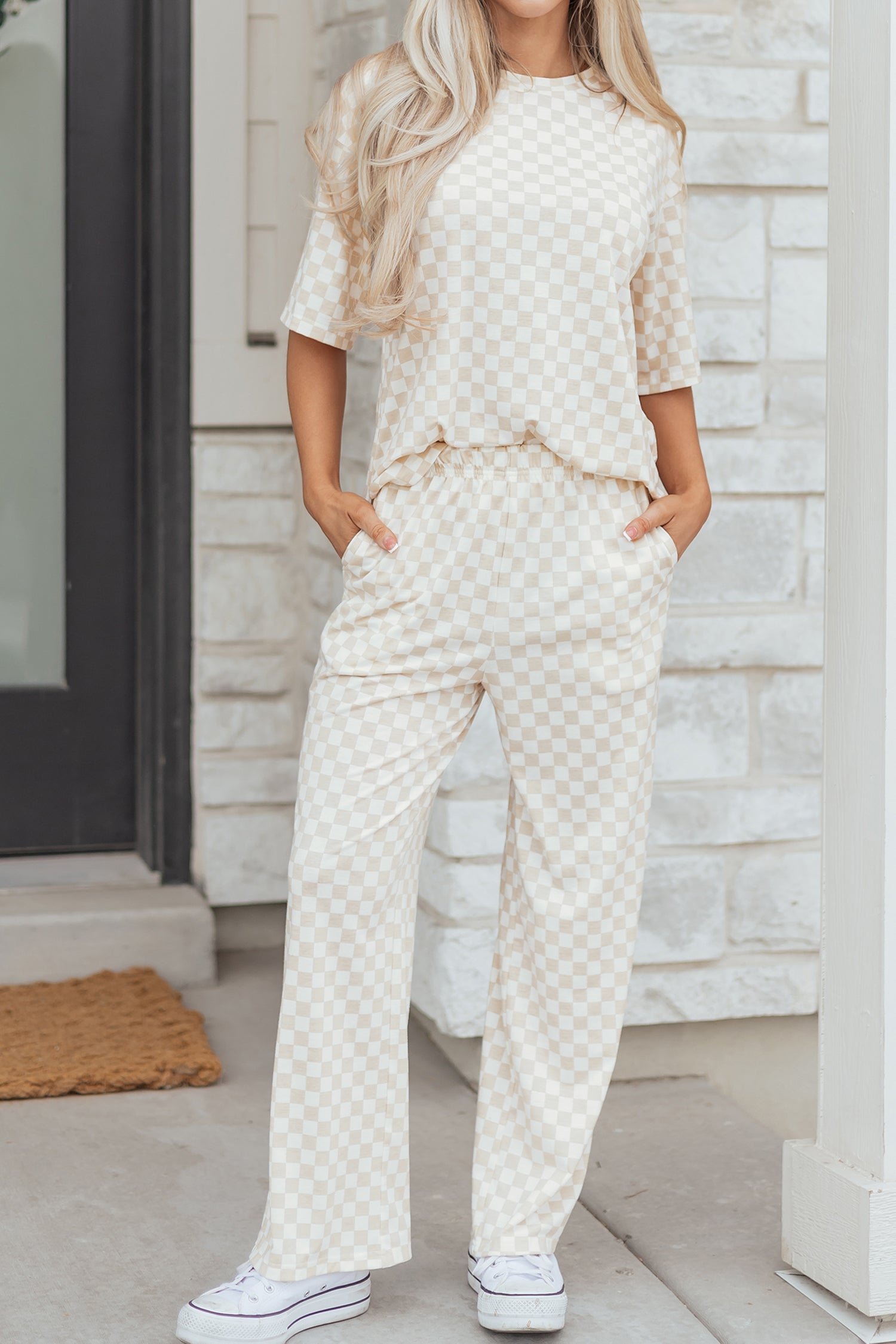 Everything In Check 2pc Lounge Set