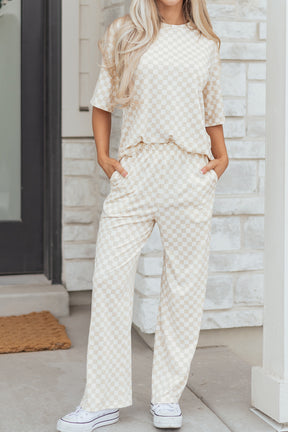 Everything In Check 2pc Lounge Set