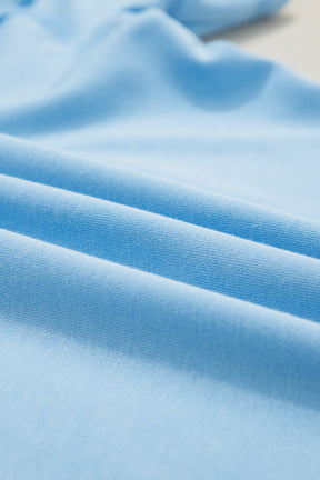 Here For It Sky Blue Top and Barrel Pant Set