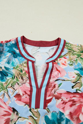 Bloom And Grow V Neck Floral Top