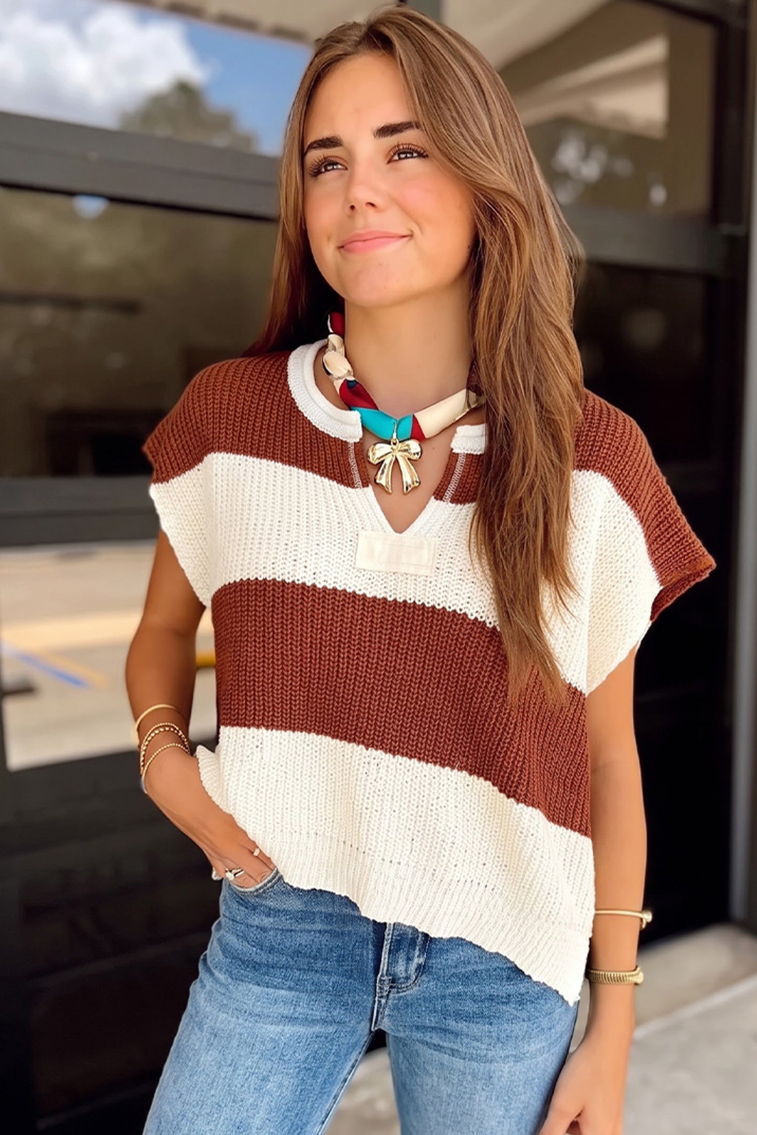 Perfectly Preppy Striped Sweater (2 Colors)