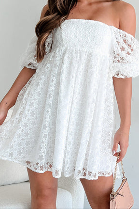 Classy By Nature Lace Empire Waist Dress