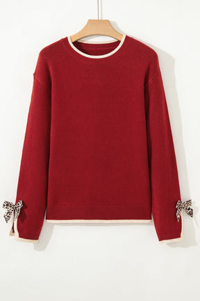 Bow Obsessed Red Sweater