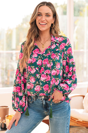 Fresh Is Key Floral Printed Puff Sleeve Top