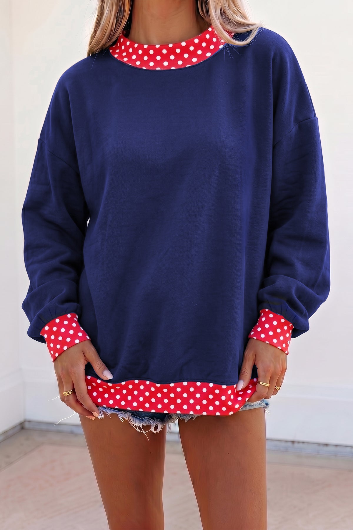 Something About Her Polka Dot Sweatshirt (9 Colors)