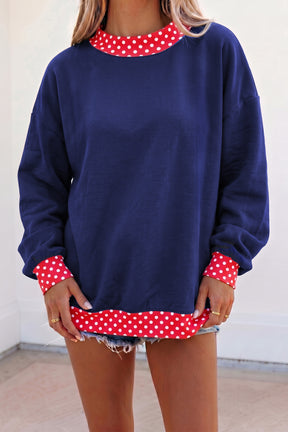 Something About Her Polka Dot Sweatshirt (9 Colors)