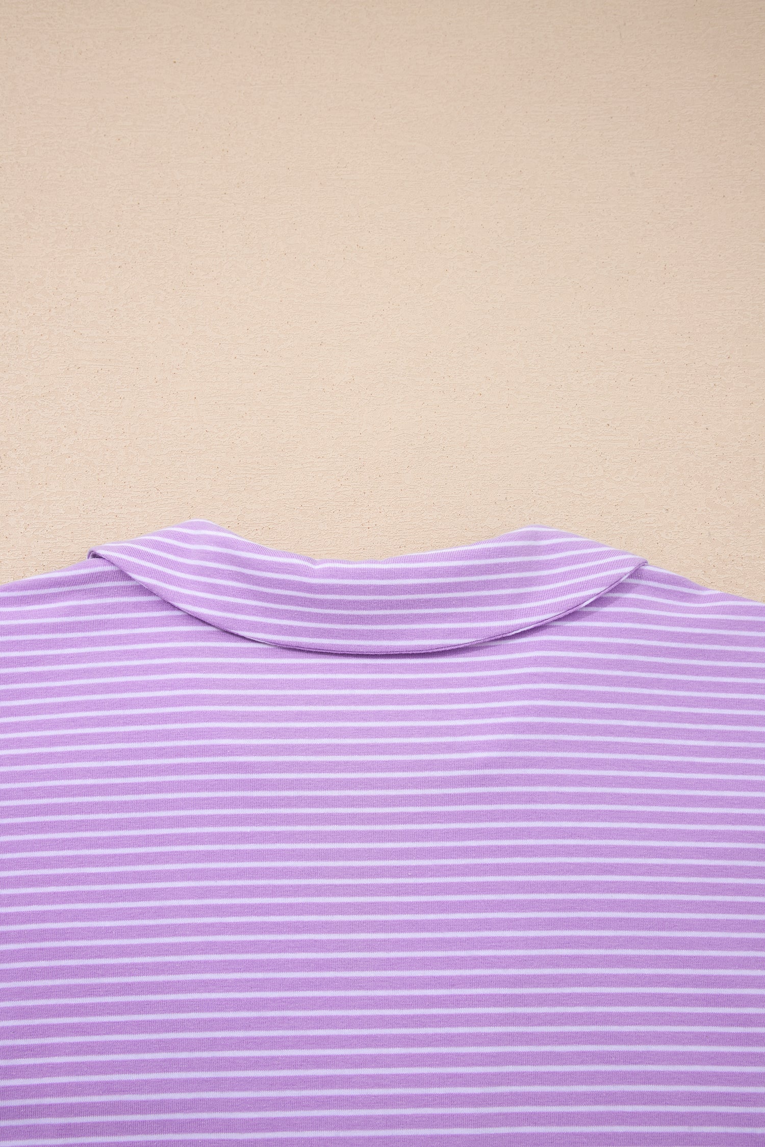 Let's Do This Purple Stripe Top And Shorts Set
