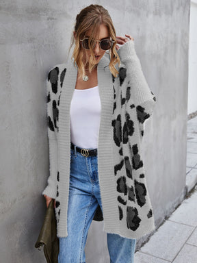 Wild Over You Printed Fuzzy Cardigan (3 Colors)