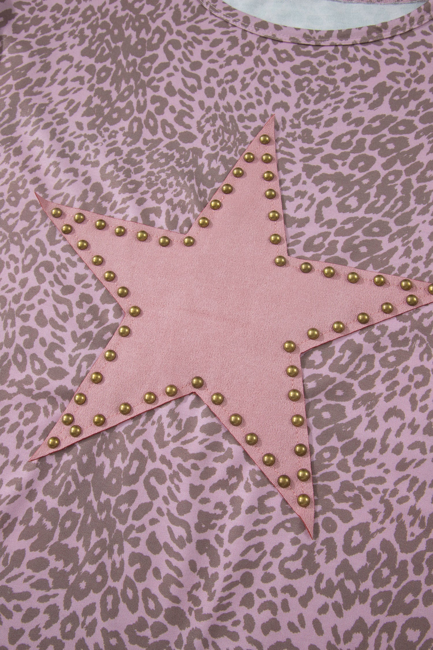 Starry Eyed Pink Leopard Retro Top