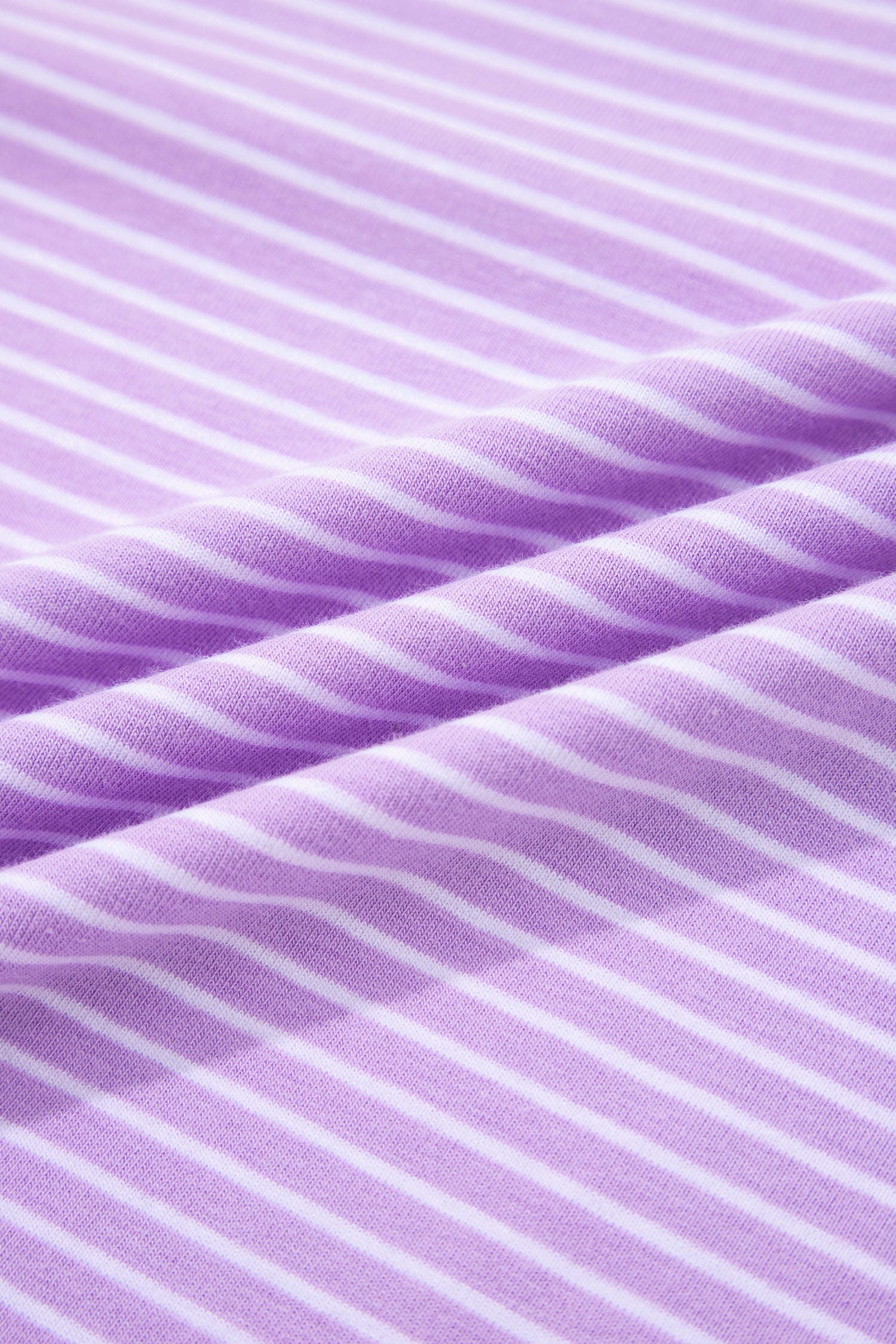 Let's Do This Purple Stripe Top And Shorts Set