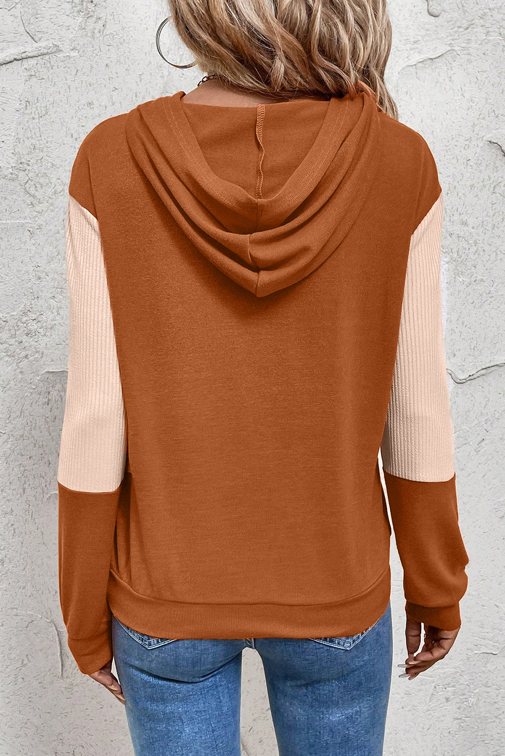 Snug All Day Ribbed Hoodie Top