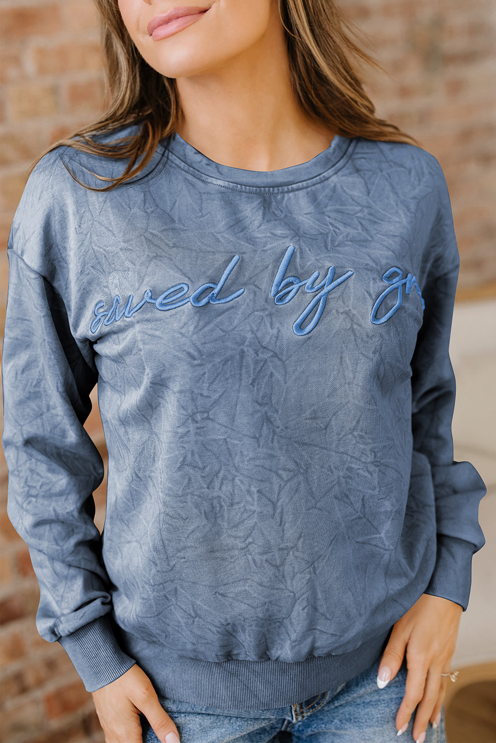 Saved By Grace Mineral Wash Top (5 Colors)