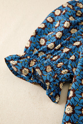 Always Dreaming Retro Floral Print Top