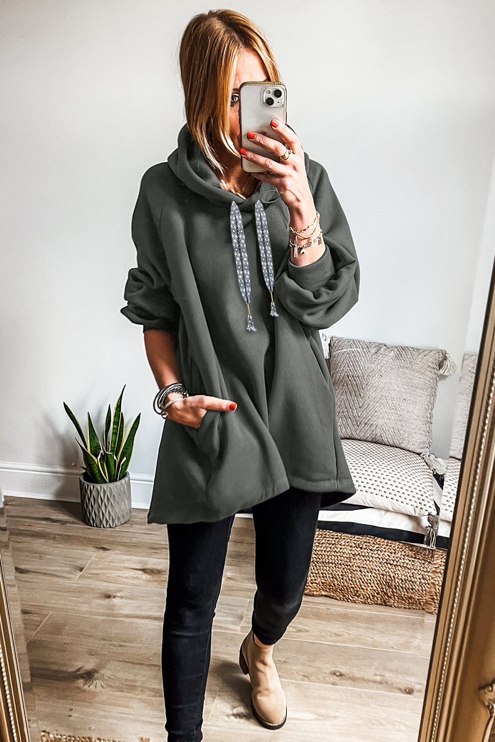 Fall Into Comfort Fleece Lined Top - S070CG