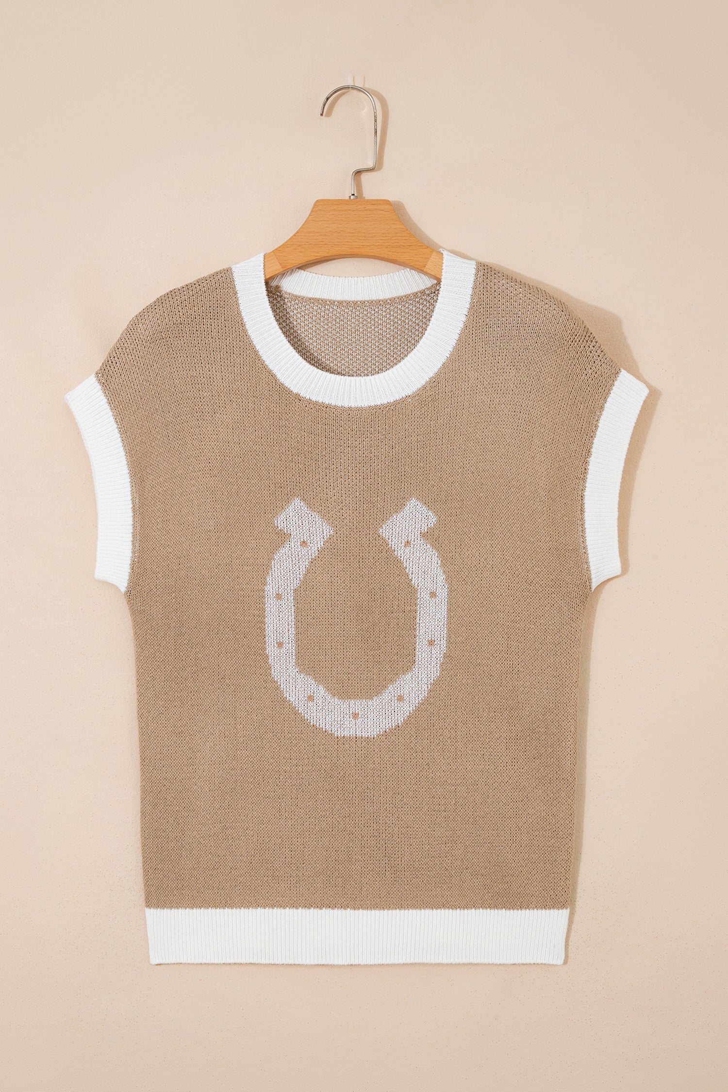 I'm The Lucky One Horse Shoe Pattern Sweater