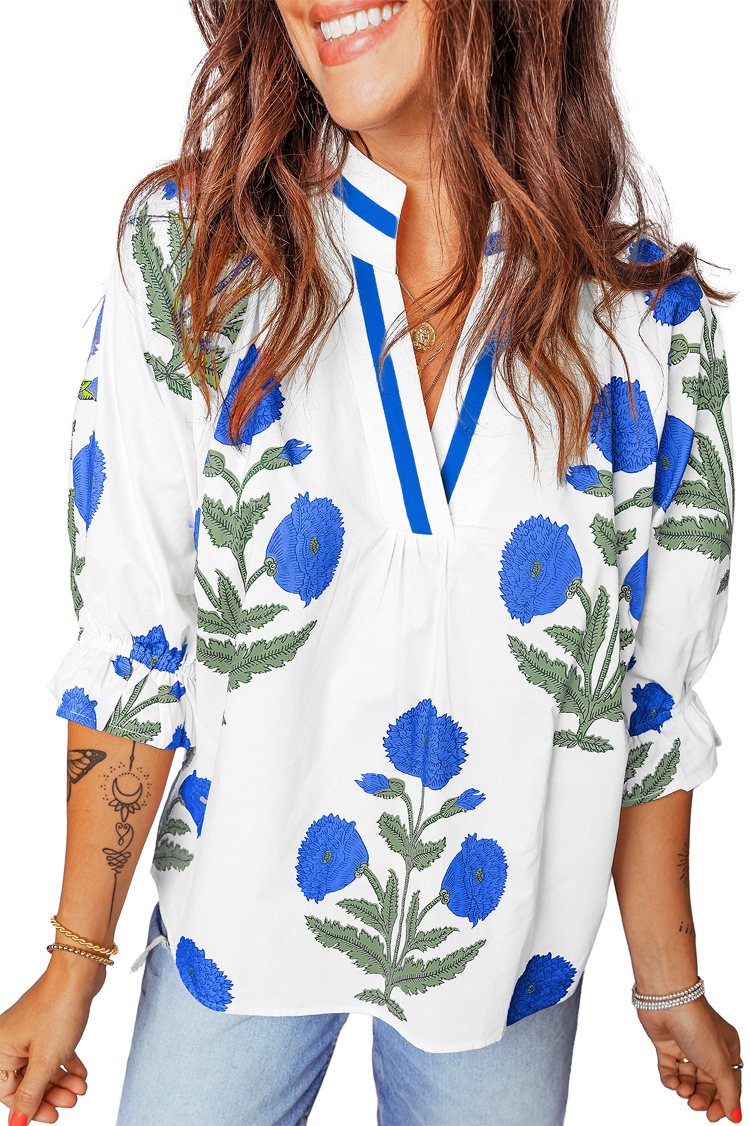 That Girl Energy Flower Print Top