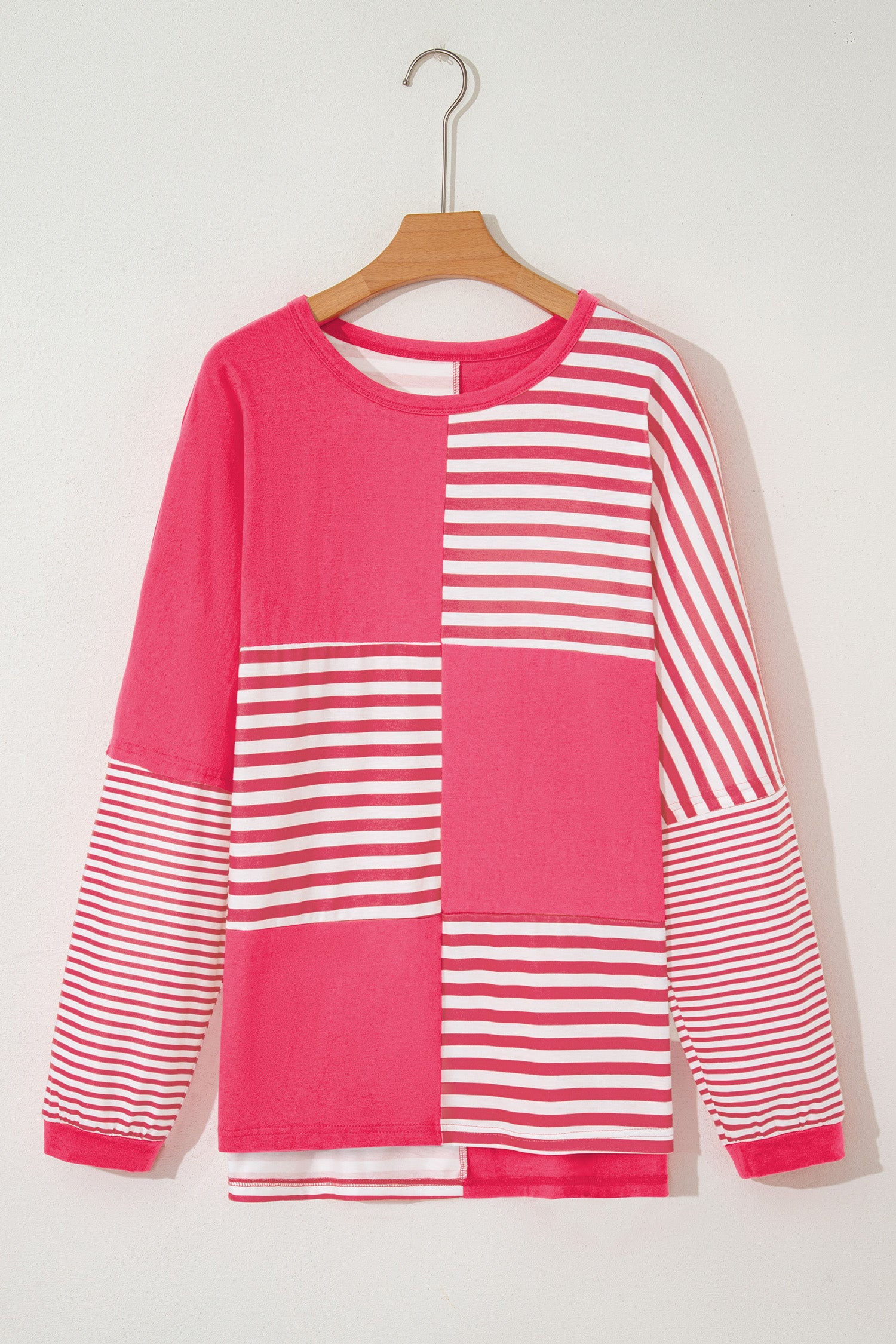 Stripe A Pose Colorblock Top