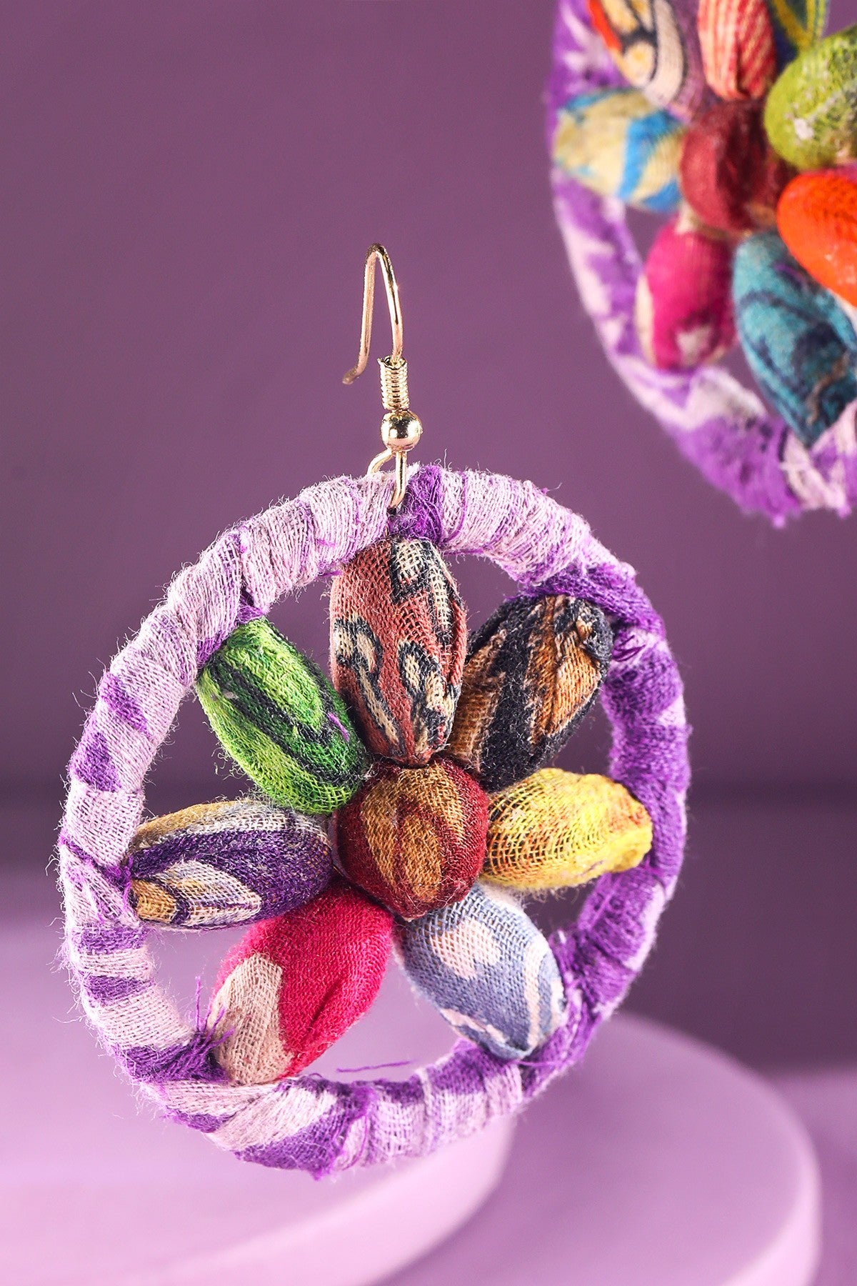 Multi Wagon Wheel Earrings - E050LV