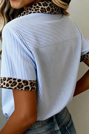 Wild For Stripes Sky Blue Top