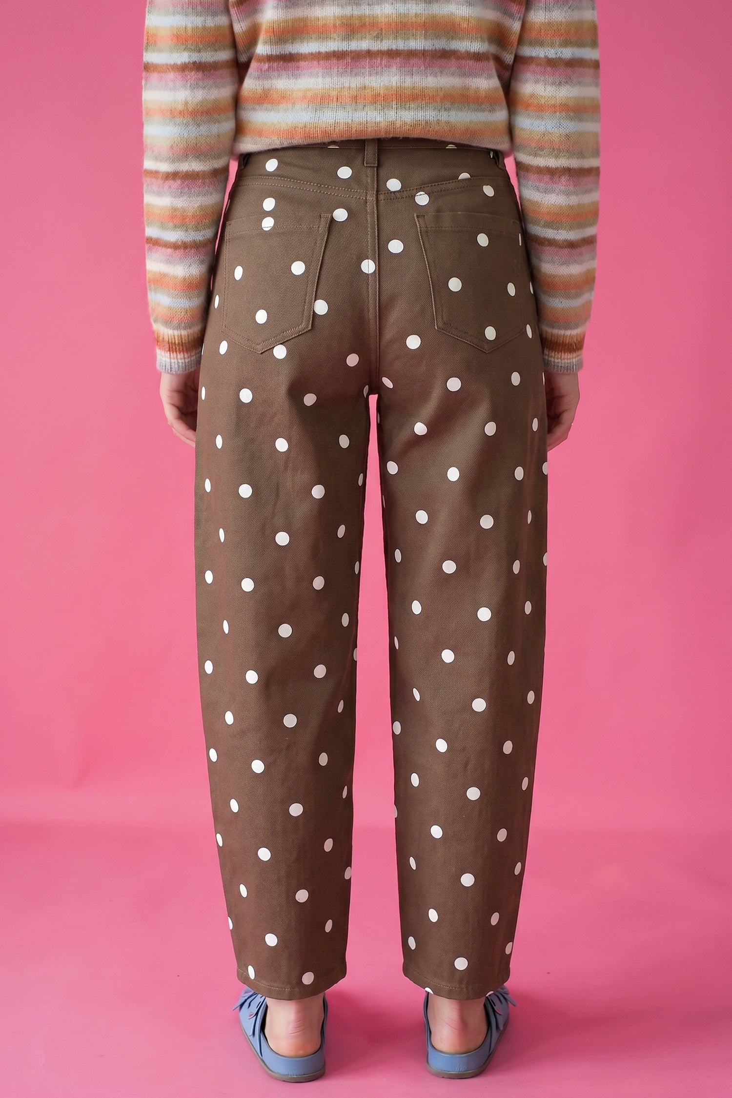Happy Go Dottie Barrel Jeans (3 Colors)