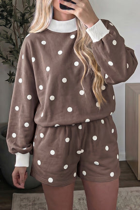 Sweet On Spots Top And Short Set (2 Colors)