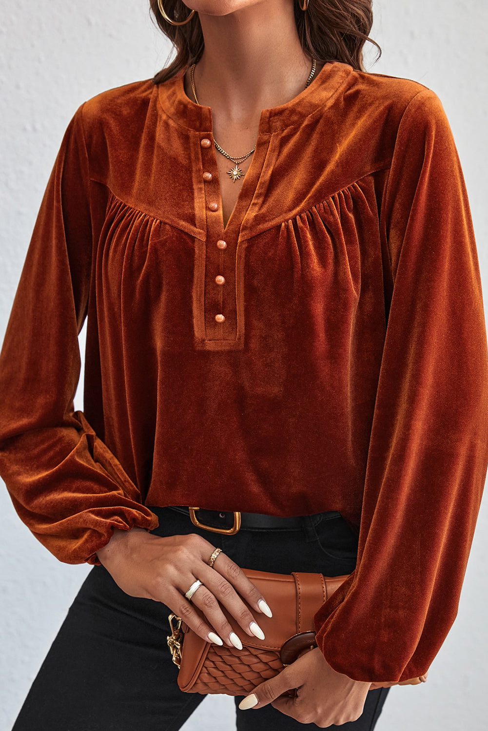 Autumn Luxe Velvet Top