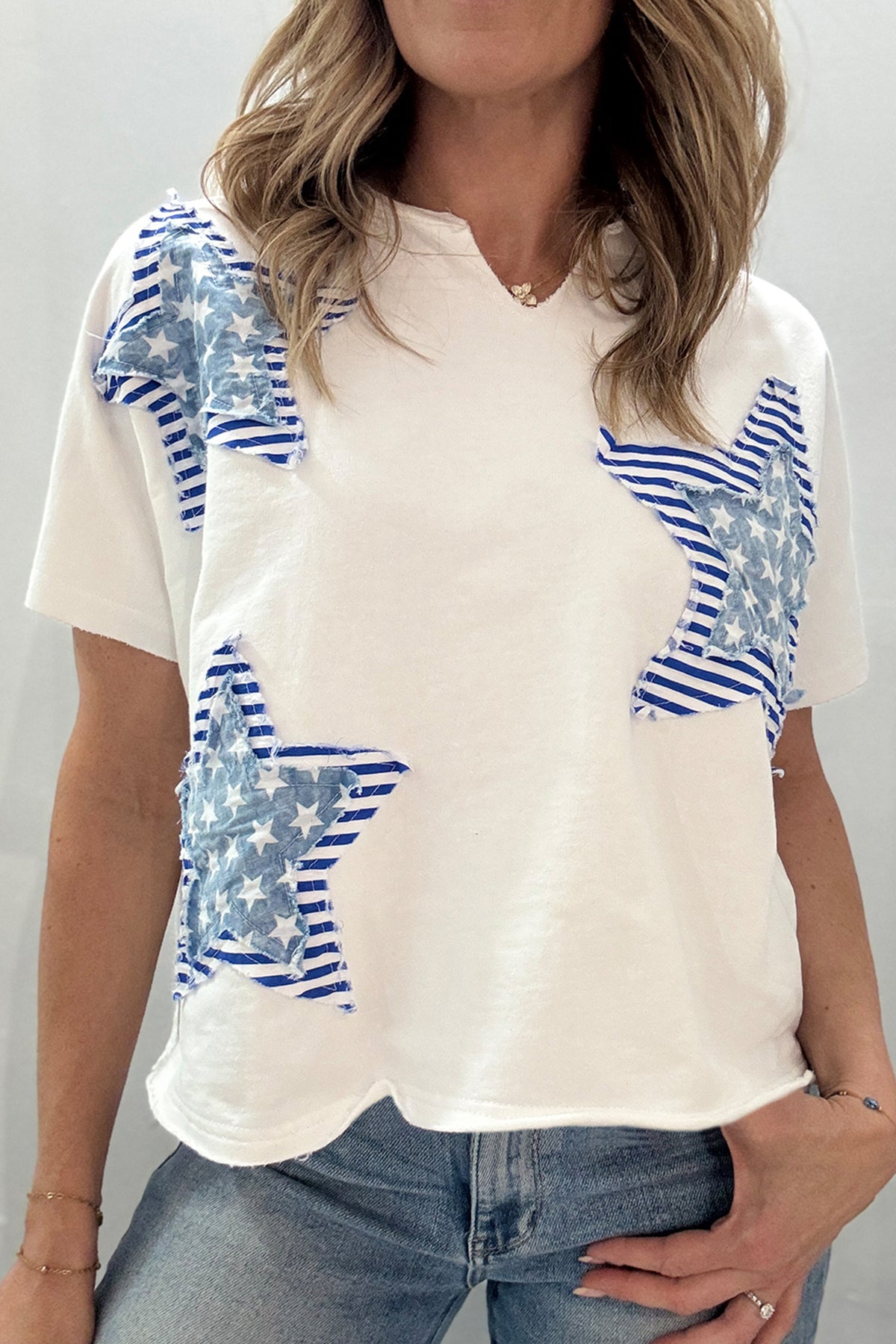 Red White And Darling Top (2 Colors)