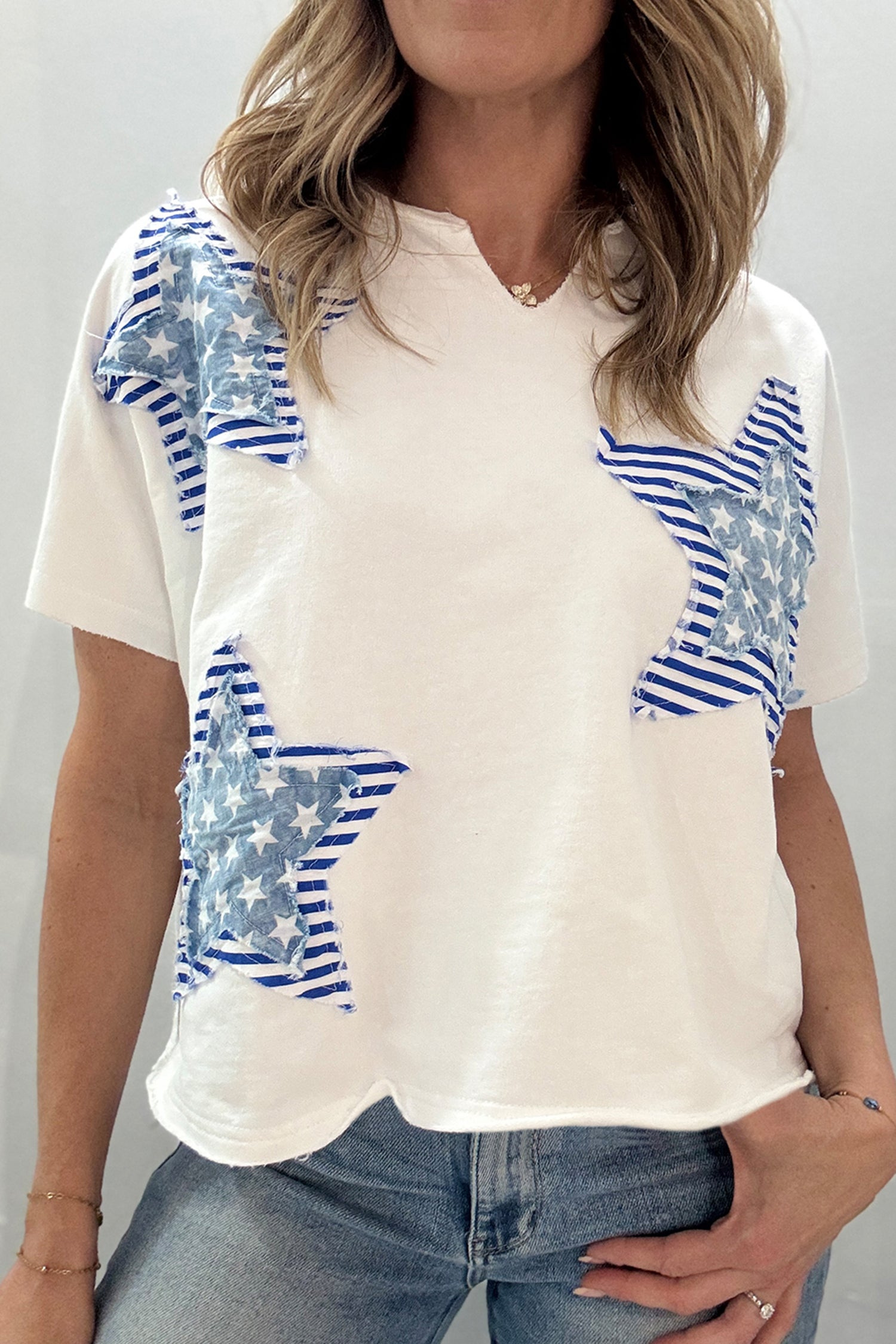 Red White And Darling Top (2 Colors)