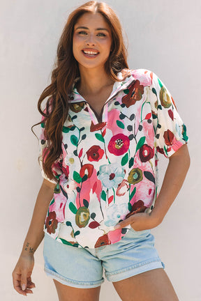 Oh My Darling Pink Floral Print Top