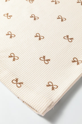 Bows Made Cute Corduroy Pants