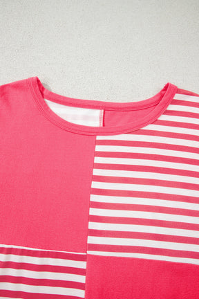 Stripe A Pose Colorblock Top