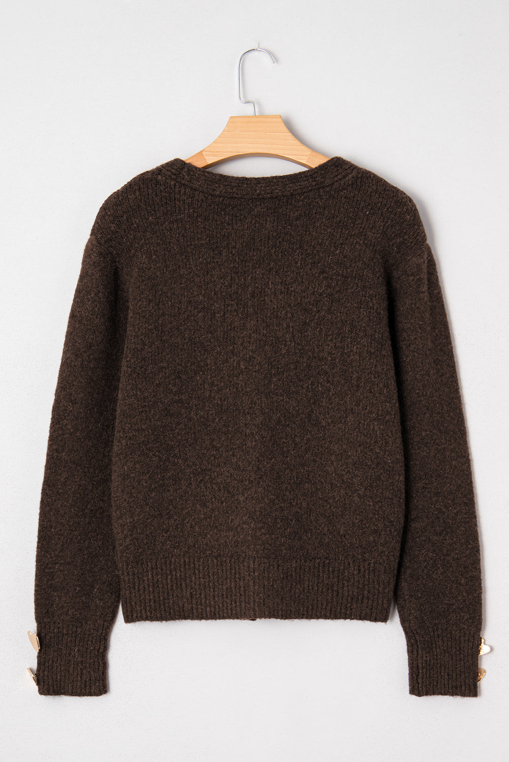 Every Beat Of My Heart Brown Sweater