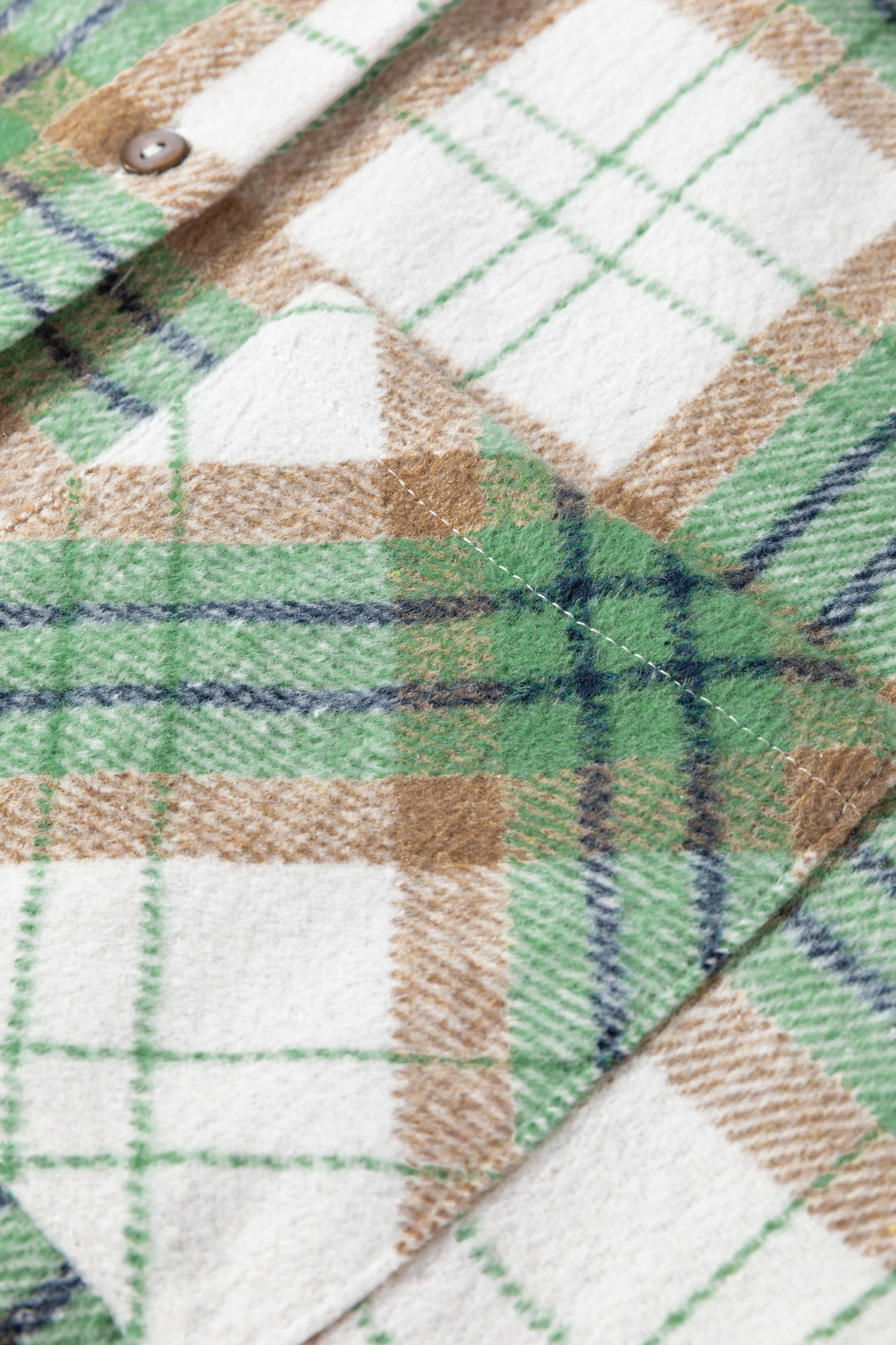 Home Sweet Home Green Plaid Flannel Shacket
