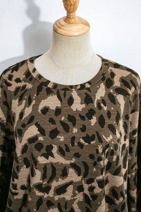 Lounge About Town Brown Leopard Set