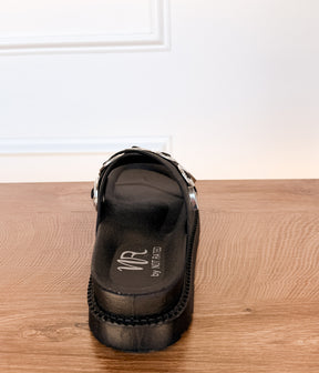 Calanthe Western Concho Sandal in Black