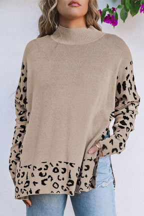 Born To Be Fierce Khaki Oversized Sweater