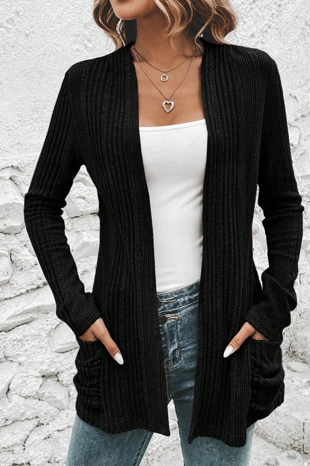 Love My Basics Ribbed Cardigan